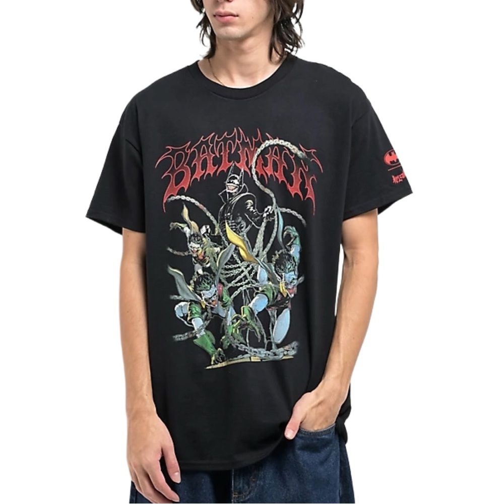 Welcome x Batman Who Laughs Black Short Sleeve T-Shirt